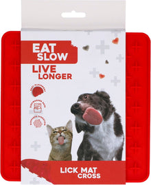 EAT SLOW LIVE LONGER LICK MAT CROSS ROOD
