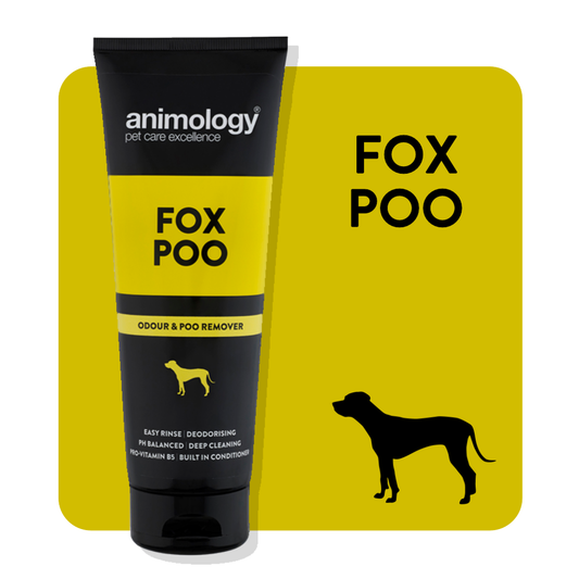 ANIMOLOGY FOX POO SHAMPOO 250ML - SZAMPON DLA PSÓW USUWAJĄCY UPORCZYWY BRUD