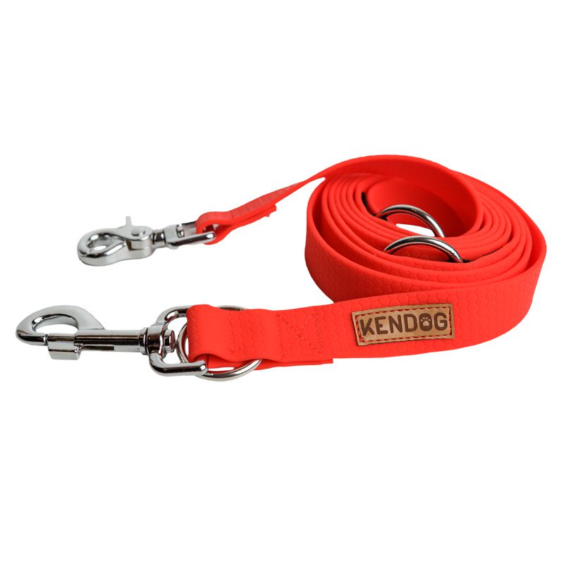 KENDOG SMYCZ PRZEPINANA PVC ORANGE 200CM