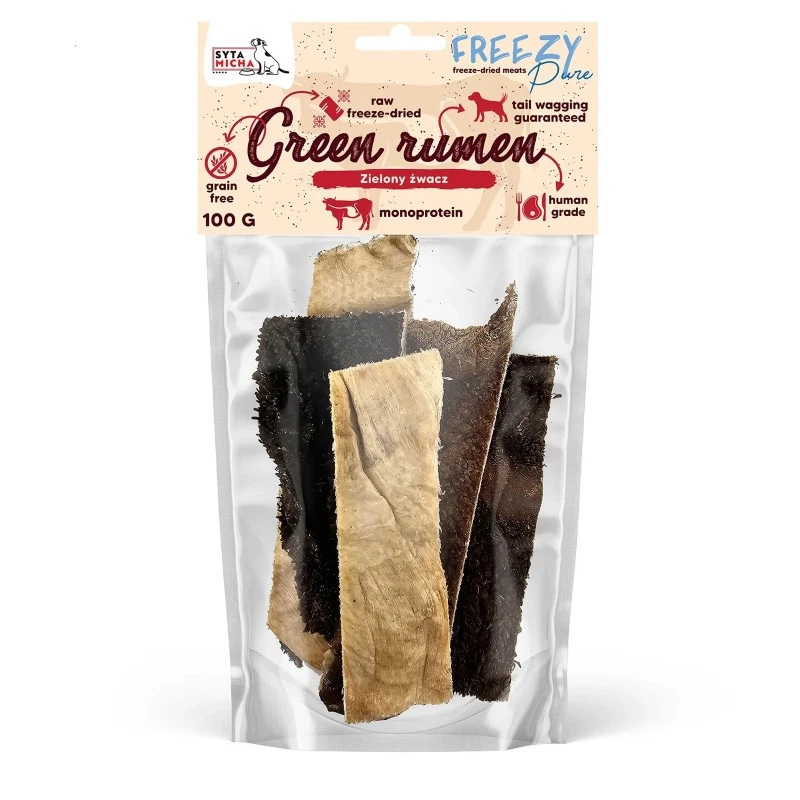 SYTA MICHA FREEZY PURE PRZYSMAKI DLA PSA LIO ZIELONY ŻWACZ 80G