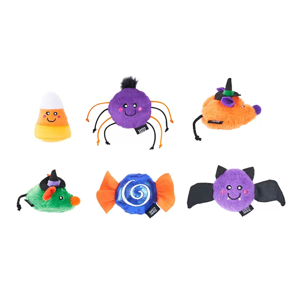 ZIPPY CLAWS HALLOWEEN 6PACK SPOOKY FRIENDS
