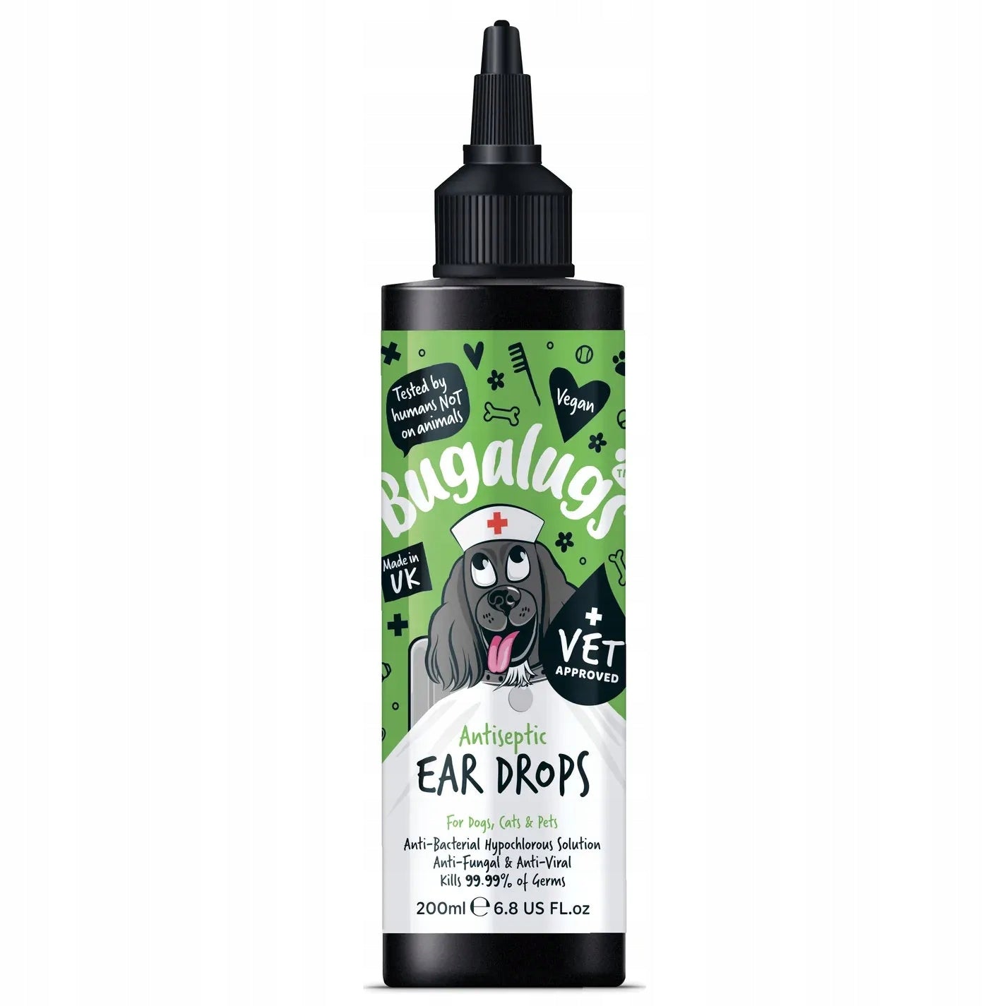 BUGALUGS ANTISEPTIC EAR DROPS 200ML