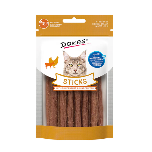 DOKAS STICKS MIT HUHNERBRUST 30G