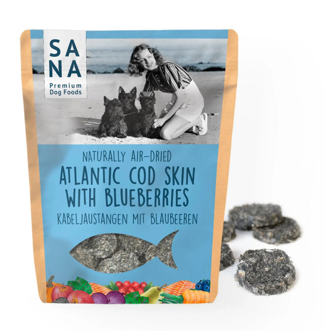 SANADOG PRZYSMAK DLA PSA MEDALIONY Z DORSZA Z JAGODAMI 100G