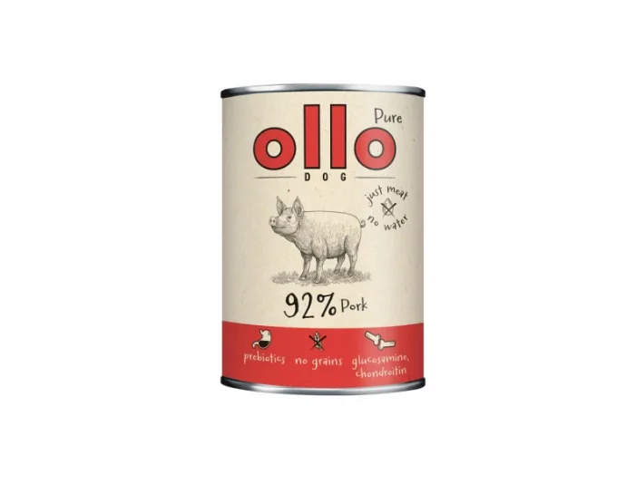 OLLO PURE MOKRA KARMA DLA PSA WIEPRZOWINA 400G
