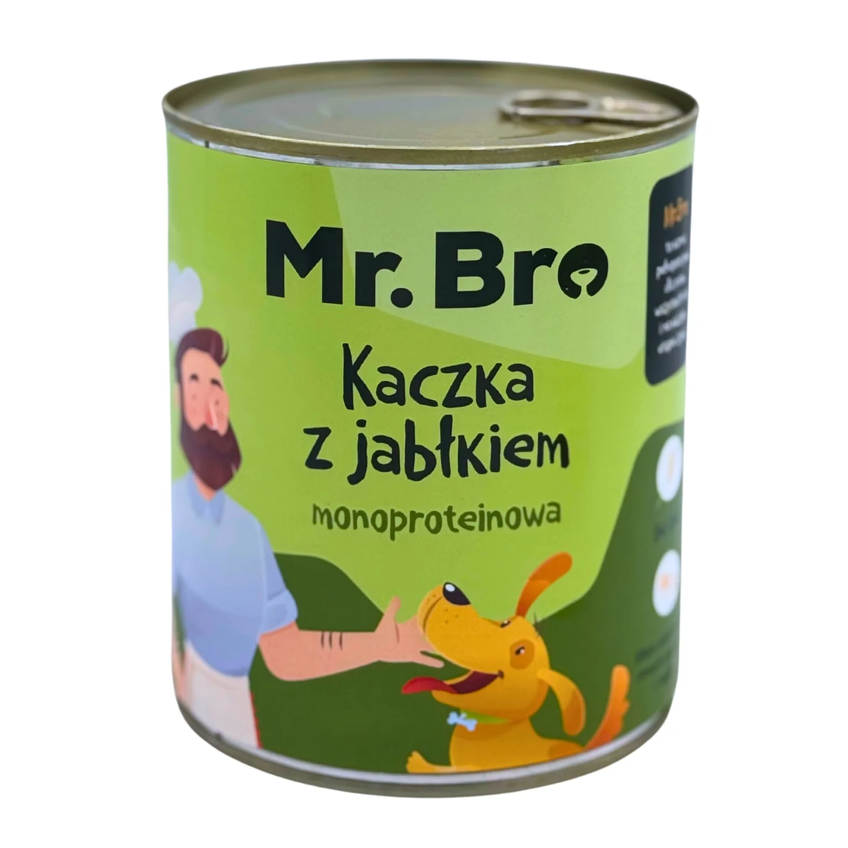 MR. BRO MOKRA KARMA DLA PSA KACZKA Z JABŁKIEM 800G