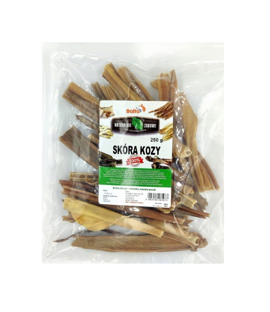 BALTO GRYZAK DLA PSA SKÓRA KOZY 250G