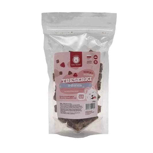 HAUNOW TRESERKI PRZYSMAKI DLA PSA Z DORSZA 150G