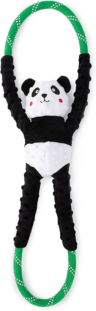 ZIPPY PAWS ROPETUGZ PANDA