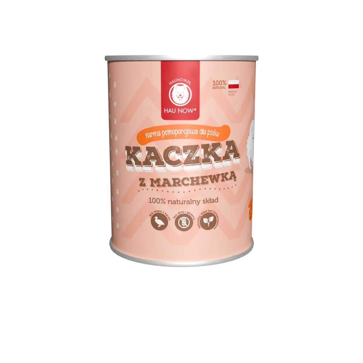 HAUNOW MOKRA KARMA DLA PSA KACZKA Z MARCHEWKĄ 400G