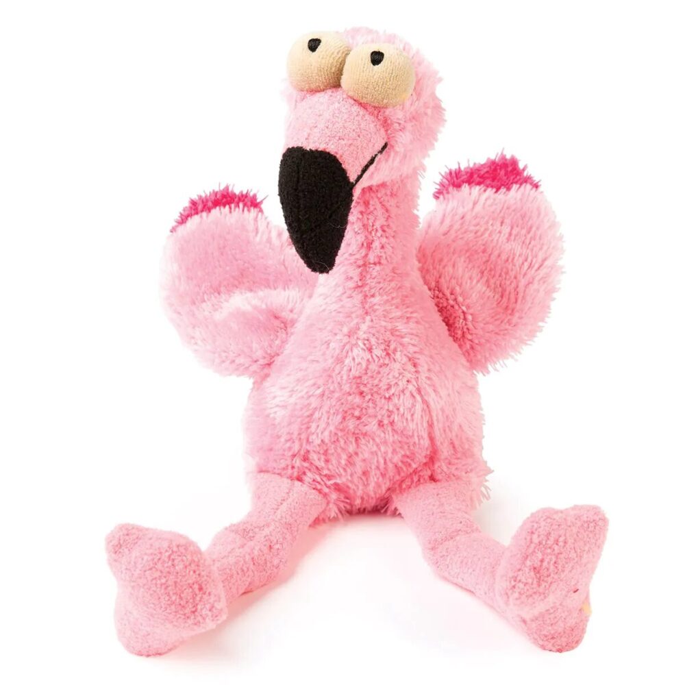 FUZZYYARD FLO FLAMINGO S - MIĘKKA PISZCZĄCA I SZELESZCZĄCA ZABAWKA