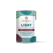 PERRO LIGHT MOKRA KARMA DLA PSA INDYK Z WARZYWAMI 400G