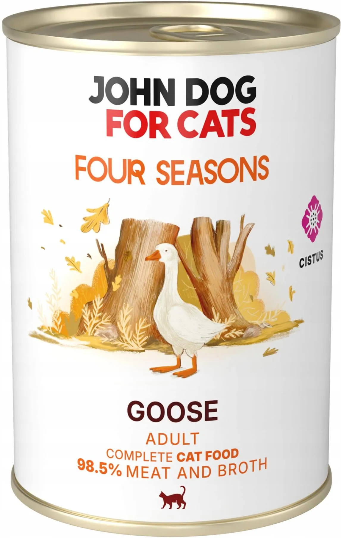 JOHN DOG FOR CATS FOUR SEASONS MOKRA KARMA KOT GĘŚ 400G