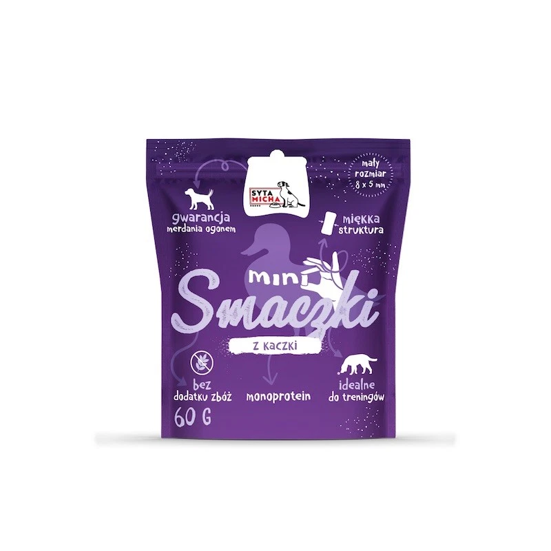 SYTA MICHA PRZYSMAKI DLA PSA MINI SMACZKI Z KACZKI 60G