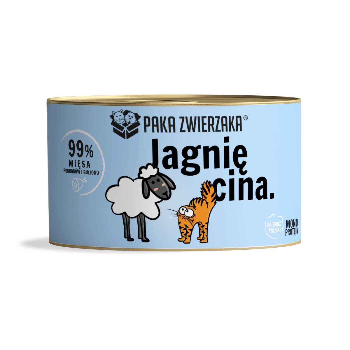 PAKA ZWIERZAKA MOKRA KARMA DLA KOTA JAGNIĘCINA 200G
