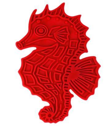 EAT SLOW LIVE LONGER LICK MAT SEAHORSE ROOD