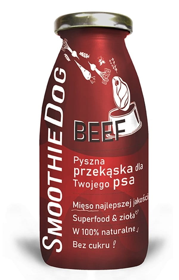 SMOOTHIE DOG BEEF WOŁOWINA 250 ML – NATURALNE SMOOTHIE DLA PSA