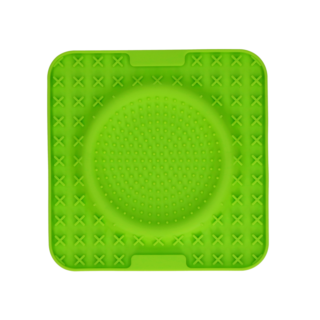 EAT SLOW LIVE LONGER LICK MAT WAVE GREEN