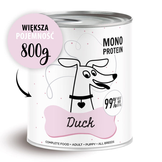 PAKA ZWIERZAKA PEPE MOKRA KARMA DLA PSA KACZKA 800G