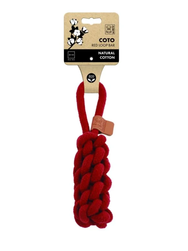 M-PETS ZABAWKA BAWEŁNIANA COTO LOOP BAR 22 CM