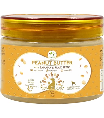 PAWFECT PEANUT BUTTER BANANA & FLAXSEEDS MASŁO ORZECHOWE Z BANANEM I SIEMIENIEM LNIANYM 275G