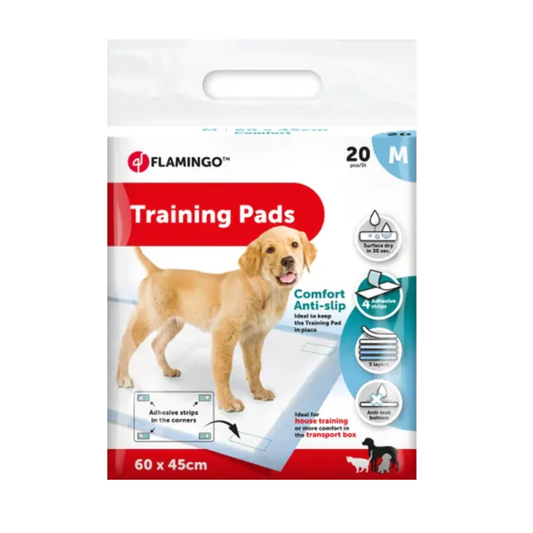 FLAMINGO TRAINING PAD PADY M 20PCS 60X45CM