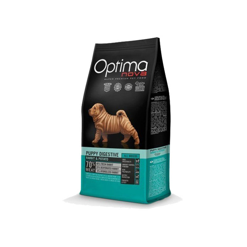 OPTIMANOVA DIGESTIVE SUCHA KARMA DLA PSA RABBIT POTATO S 2KG