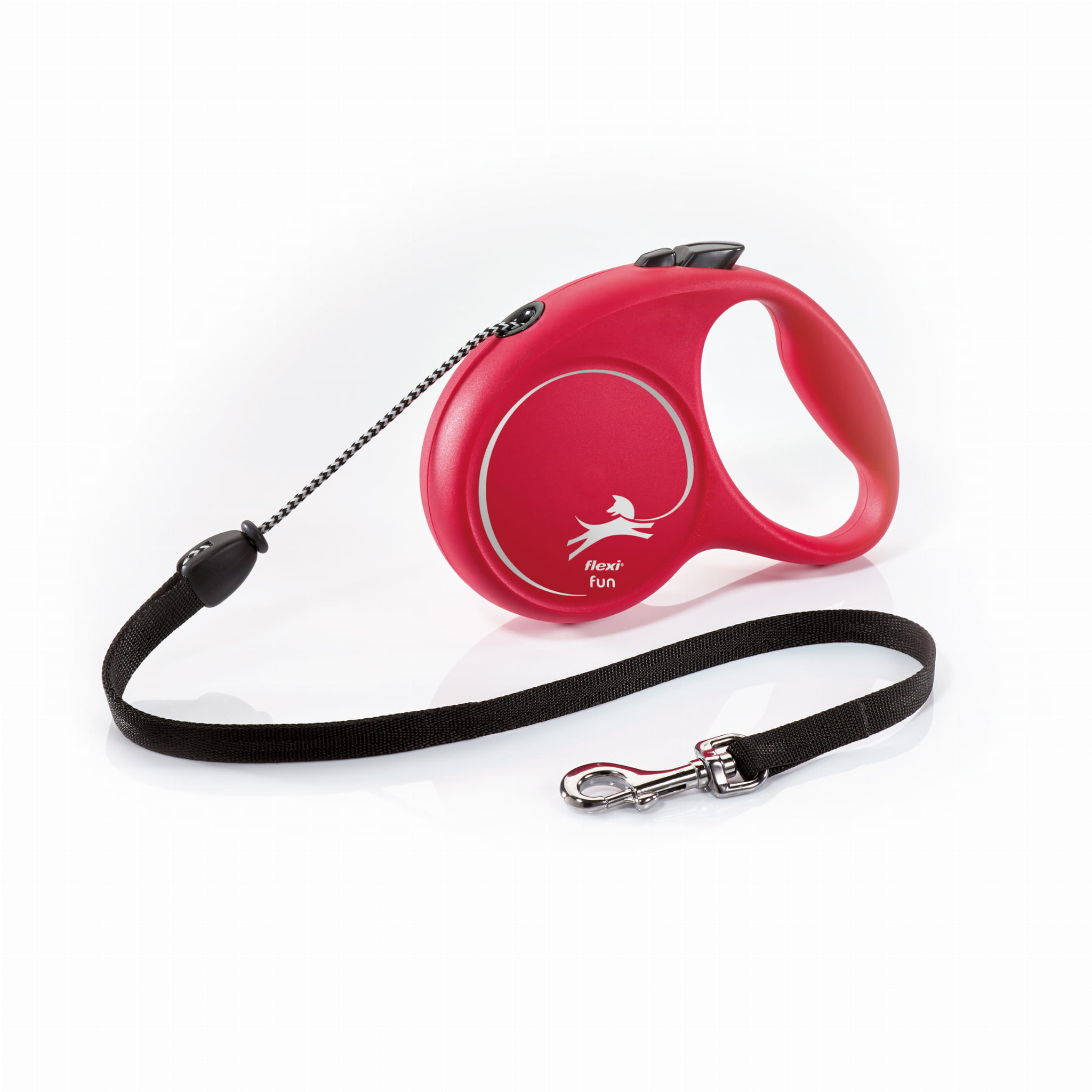 FLEXI FUN M SMYCZ AUTOMATYCZNA CORD 5 M CZERWONA