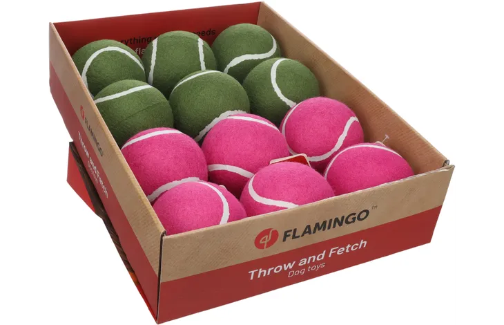 FLAMINGO TOY SMASH TENNIS BALL SEVERAL COLOURS 2,5 INCH/6,35CM