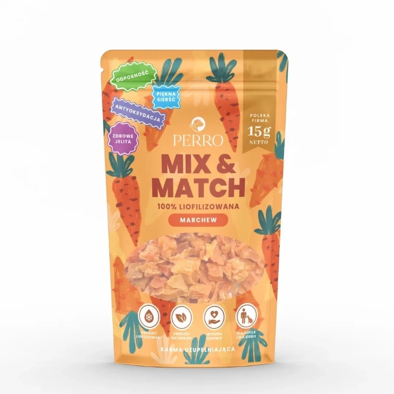 PERRO MIX & MATCH PRZYSMAKI DLA PSA MARCHEW 15G