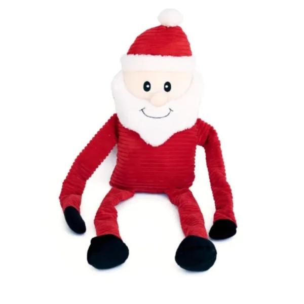 ZIPPYPAWS PLUSZOWY WZMACNIANY MIKOŁAJ – TRWAŁA, PISZCZĄCA ZABAWKA DLA PSA