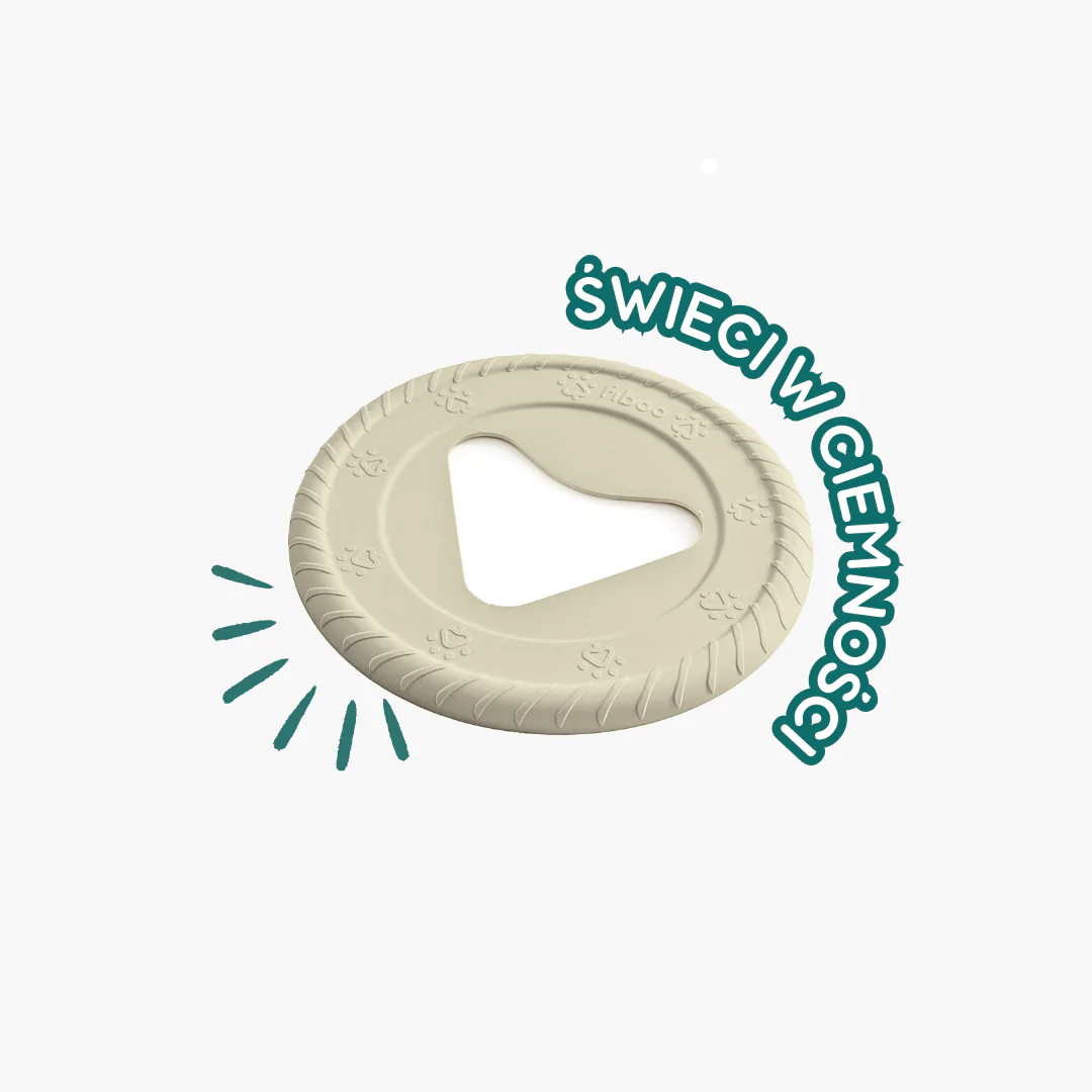 FIBOO FRISBOO MINI FLUO - ŚWIECĄCE FRISBEE DLA PSÓW MINI