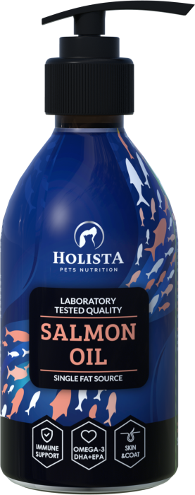 HOLISTA SALMON OIL 250ML - NATURALNY OLEJ Z ŁOSOSIA ATLANTYCKIEGO