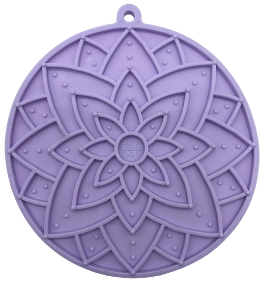 SODAPUP LICKMAT LOTUS WITH SUCTION CUPS LIGHT PURPLE
