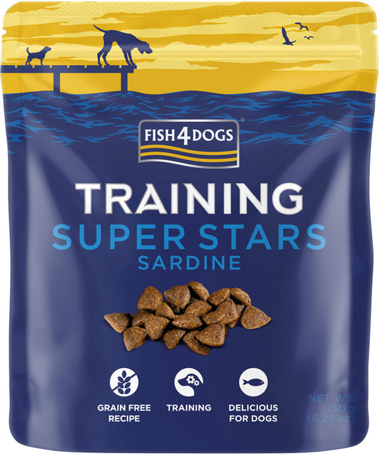 FISH4DOGS TRAINING PRZYSMAKI DLA PSA SUPER STAR SARDINE 150G