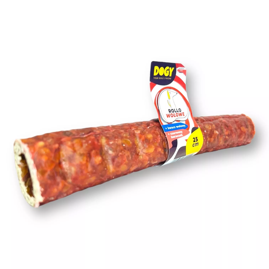 DOGY ROLLO WOŁOWE 25CM DLA PSA - DO WYPEŁNIENIA