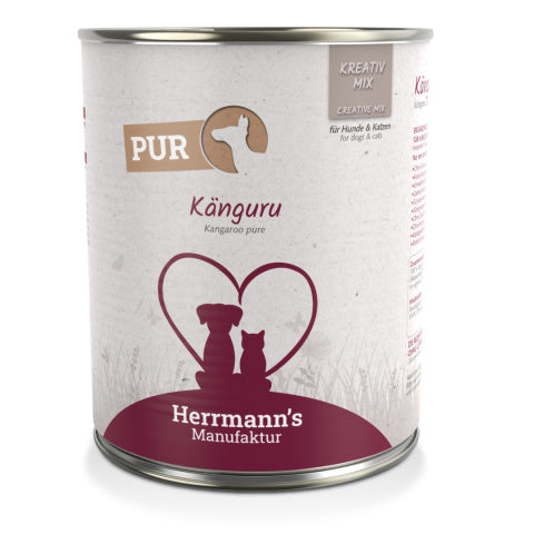 HERRMANN'S MANUFAKTUR MOKRA KARMA DLA PSA MOKRA KARMA DLA KOTA KANGAROO KANGUR 800G