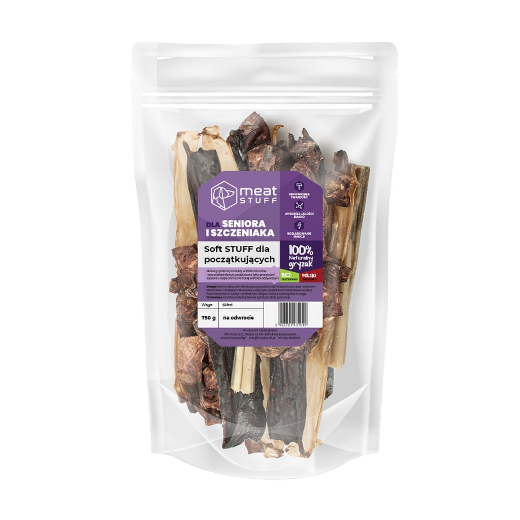 MEATSTUFF GRYZAK DLA PSA SOFT STUFF DLA POCZĄTKUJĄCYCH MEAT STUFF DOYPACK 200 G