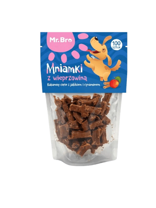 MR BRO MNIAMKI Z WIEPRZOWINĄ, JABŁKIEM I CYNAMONEM 80G