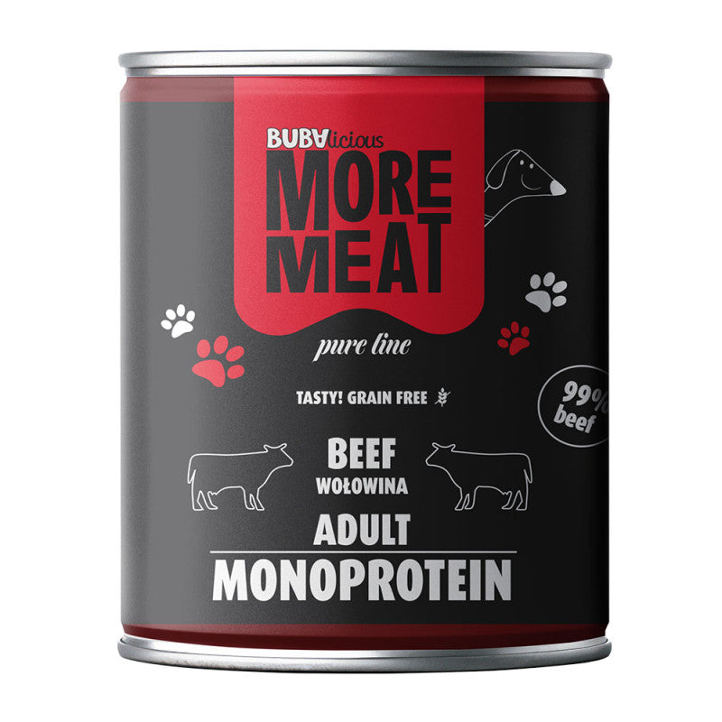 BUBA BUBALICIOUS MONO PURE MOKRA KARMA DLA PSA WOŁOWINA 800G