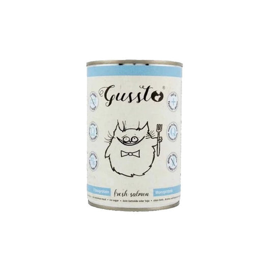 GUSSTO MOKRA KARMA DLA KOTA ŁOSOŚ 375G
