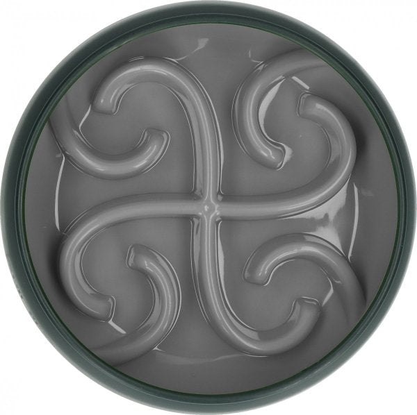 EAT SLOW LIVE LONGER TUMBLE FEEDER MISKA SPOWALNIAJĄCA SZARA