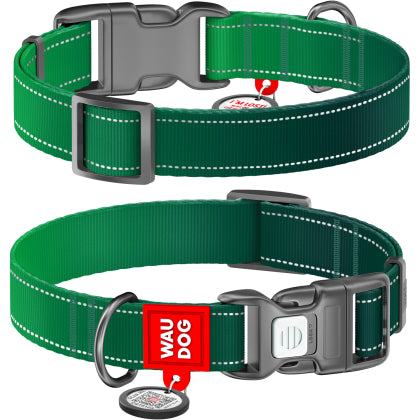 WAUDOG NYLON MONO OBROŻA PLASTIKOWY FASTEX XL 25MM ZIELONY