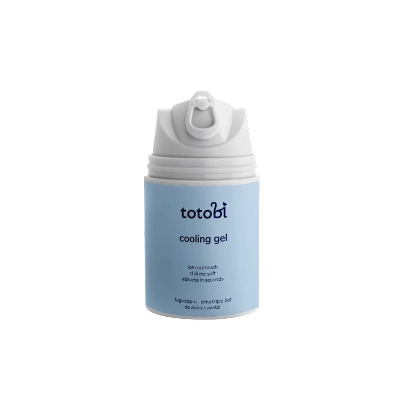 TOTOBI COOLING GEL ŁAGODZĄCO - CHŁODZĄCY ŻEL DO SKÓRY I SIERŚCI PSA 50 ML
