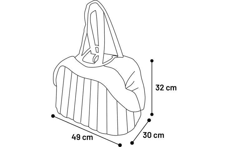 FLAMINGO CARRYING BAG TUKE BROWN 49X30X32CM