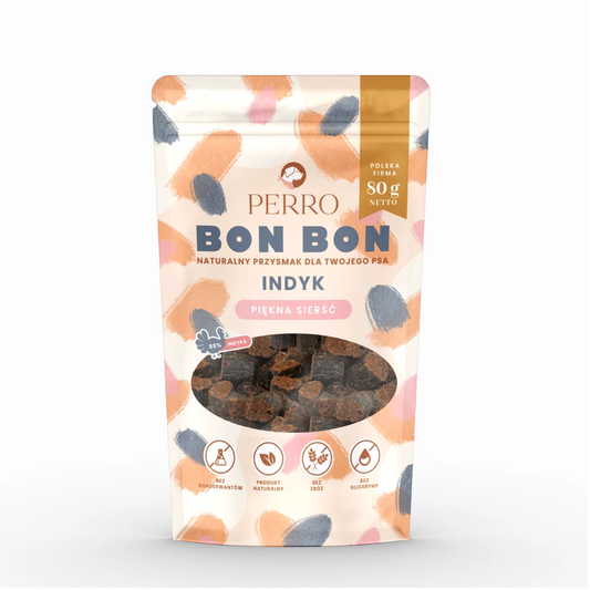 PERRO BON BON PRZYSMAKI DLA PSA INDYK PIEKNA SIERŚĆ 20G