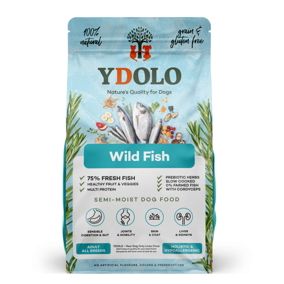 YDOLO SUCHA KARMA DLA PSA WILD FISH 10KG