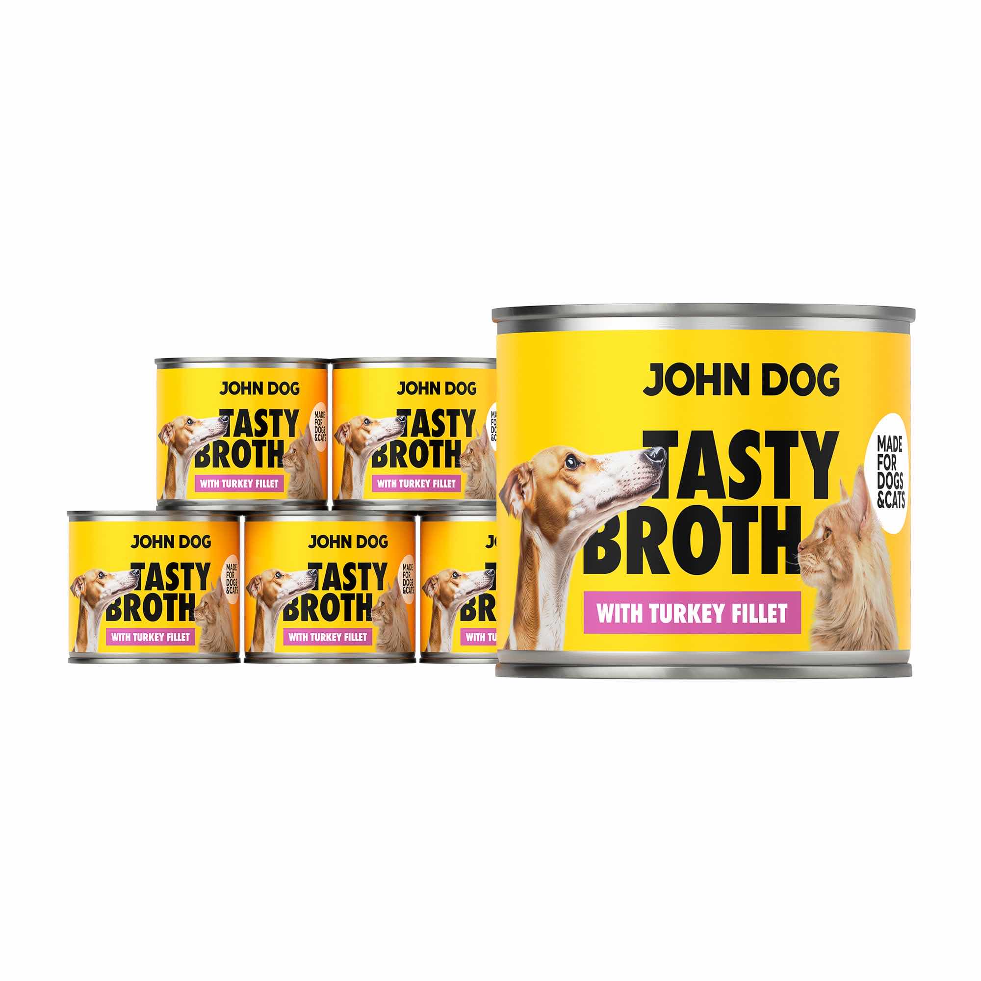 JOHN DOG ZUPA DLA KOTA I PSA Z INDYKIEM 140G