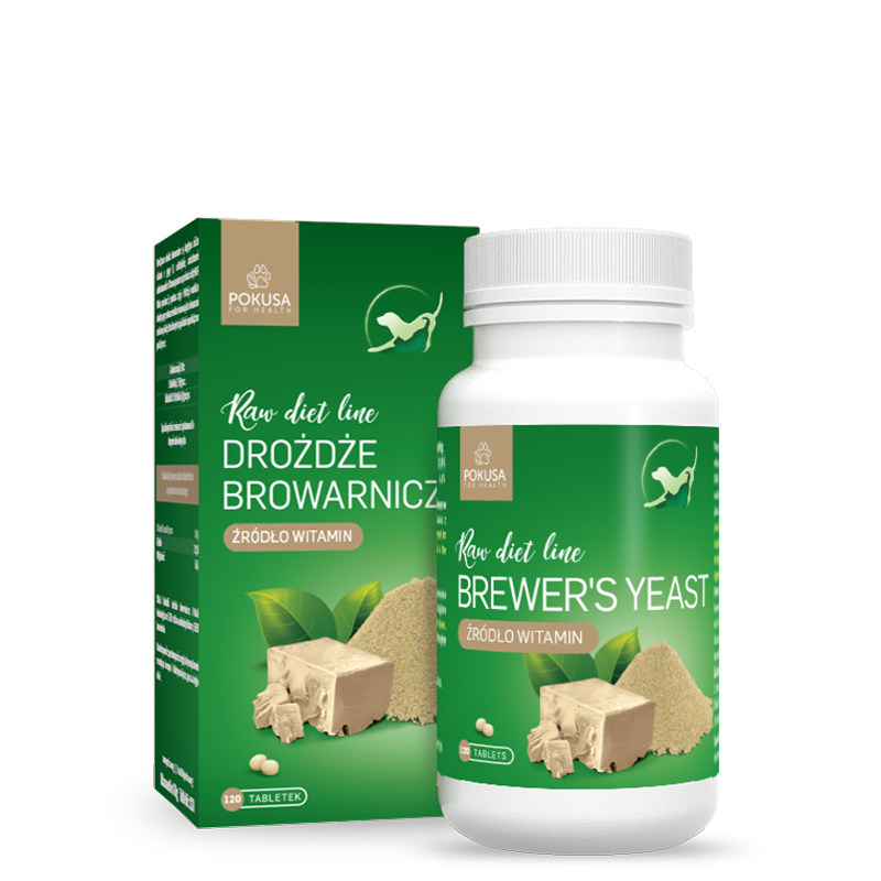 POKUSA RAW DIET LINE BREWERS YEAST 120 TABLETEK