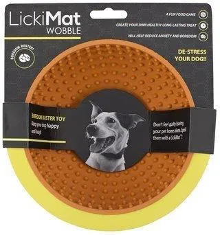 LICKIMAT WOBBLE POMARAŃCZOWA – KOŁYSZĄCA SIĘ MISKA DO LIZANIA